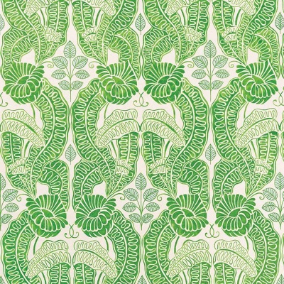 Raoul Dufy Belle de Nuit Linen in Green